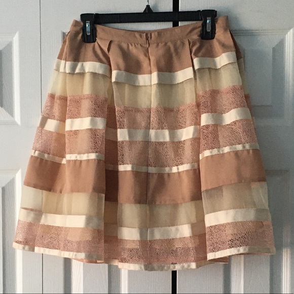 RYU Grosgrain Ribbon Cream Skirt size Med - Picture 2 of 12